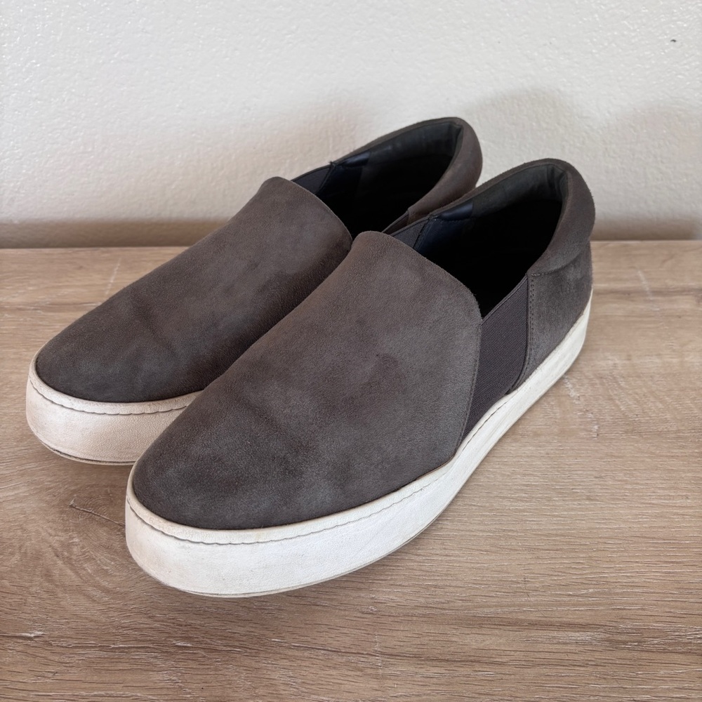 Vince Warren Platform Charcoal Slip On‎ Sneaker Size 10